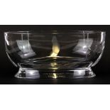 A Baccarat Louis Vuitton cut glass bowl, W. 22cm.