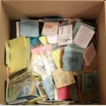 A large quantity of loose books of stamps.