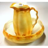 An Edwardian jug and bowl, bowl Dia. 40cm.