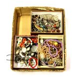 A box of costume jewellery.