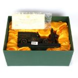 A boxed limited edition cast bronze Rington's tea model, L. 25cm H. 15cm.