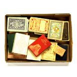 A quantity of vintage playing cards.