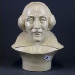 A Kevin Francis bust of William Shakespeare, H. 26cm.