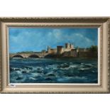 B. O' Donnell (Contemporary Irish) framed oil on board of St. John's castle County Limerick,
