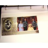 Five albums of the Queen Mother 2002 commemorative stamps.