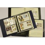 Three royal commemorative coin first day cover stamp albums.