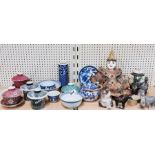 A quantity of mixed Chinese and other oriental porcelain etc.