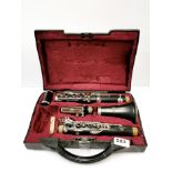 A cased Buffet, Paris clarinet.