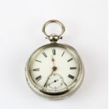 A Chester hallmarked silver cased pocket watch. Condition - Good, working condition unknown.
