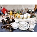 A large quantity of mixed ceramic items.