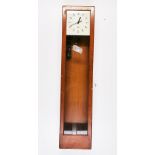 A wall mounted Gents' of Leicester electronic movement wall clock, H. 127cm. Condition - Missing