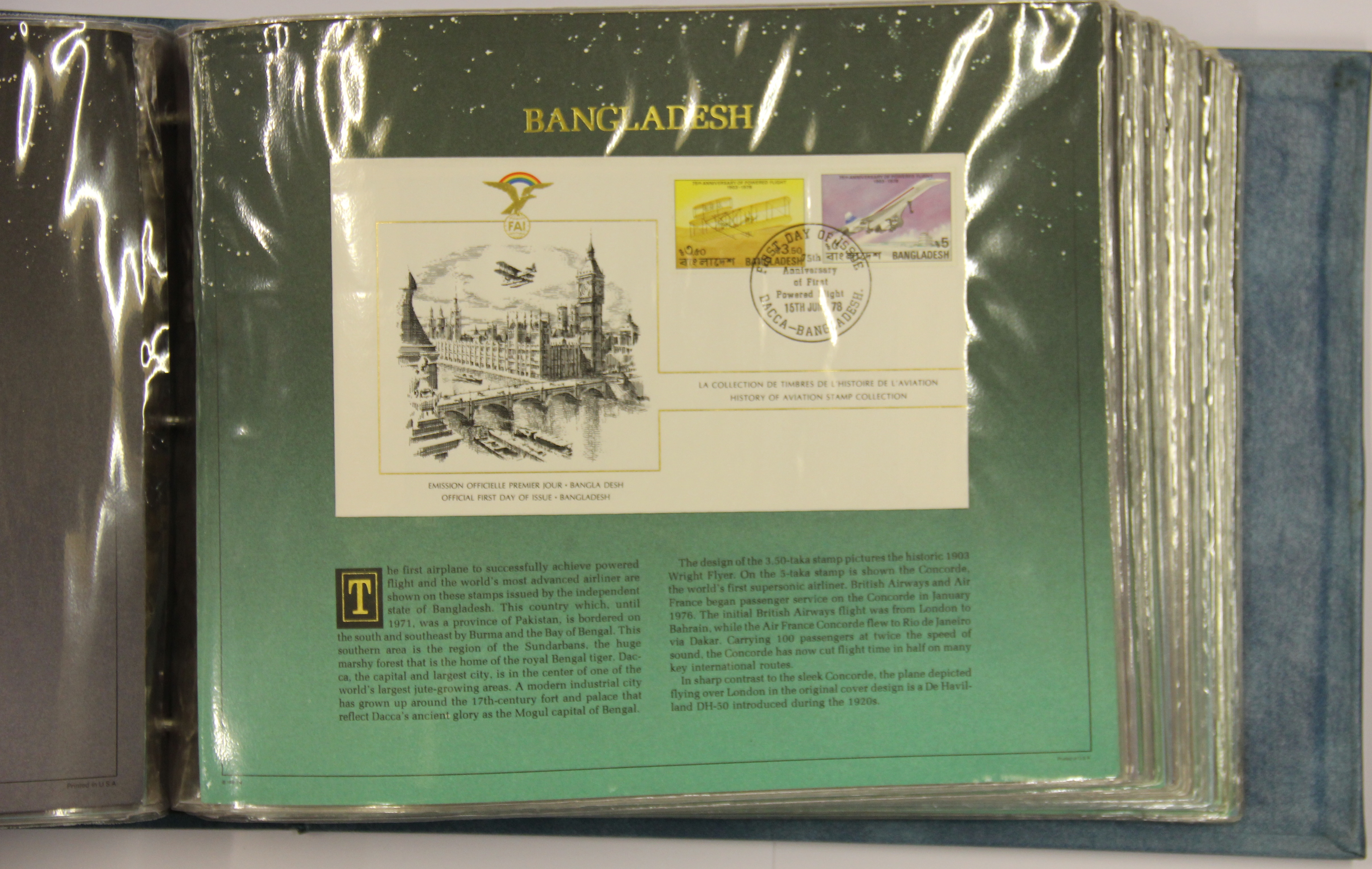A large album of 'The history of Aviation' first day cover stamps. - Image 4 of 4