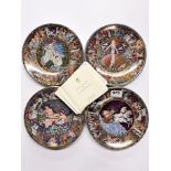 A set of twelve Royal Worcester legends of ancient Greece collectors plates with certificates,