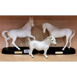 Two Royal Doulton horse figures, "Spirit of Youth" and "Spirit of the wind", together with a Royal