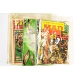 A quantity of mixed vintage comics.