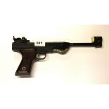 A vintage Italian air pistol, L. 34cm.