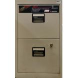 A Sentry lockable fire protection filing cabinet, size 43 x 60 x 69cm.