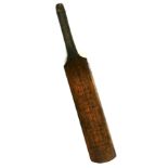 A 1926 England 11 Ashes series signed miniature cricket bat, L. 47cm.