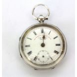 A hallmarked silver The "Express" English Lever open face pocket watch, Chester, c. 1902.