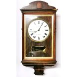 An early 19th century rosewood cased wall clock by M. Kaiser of Cardiff appears complete and