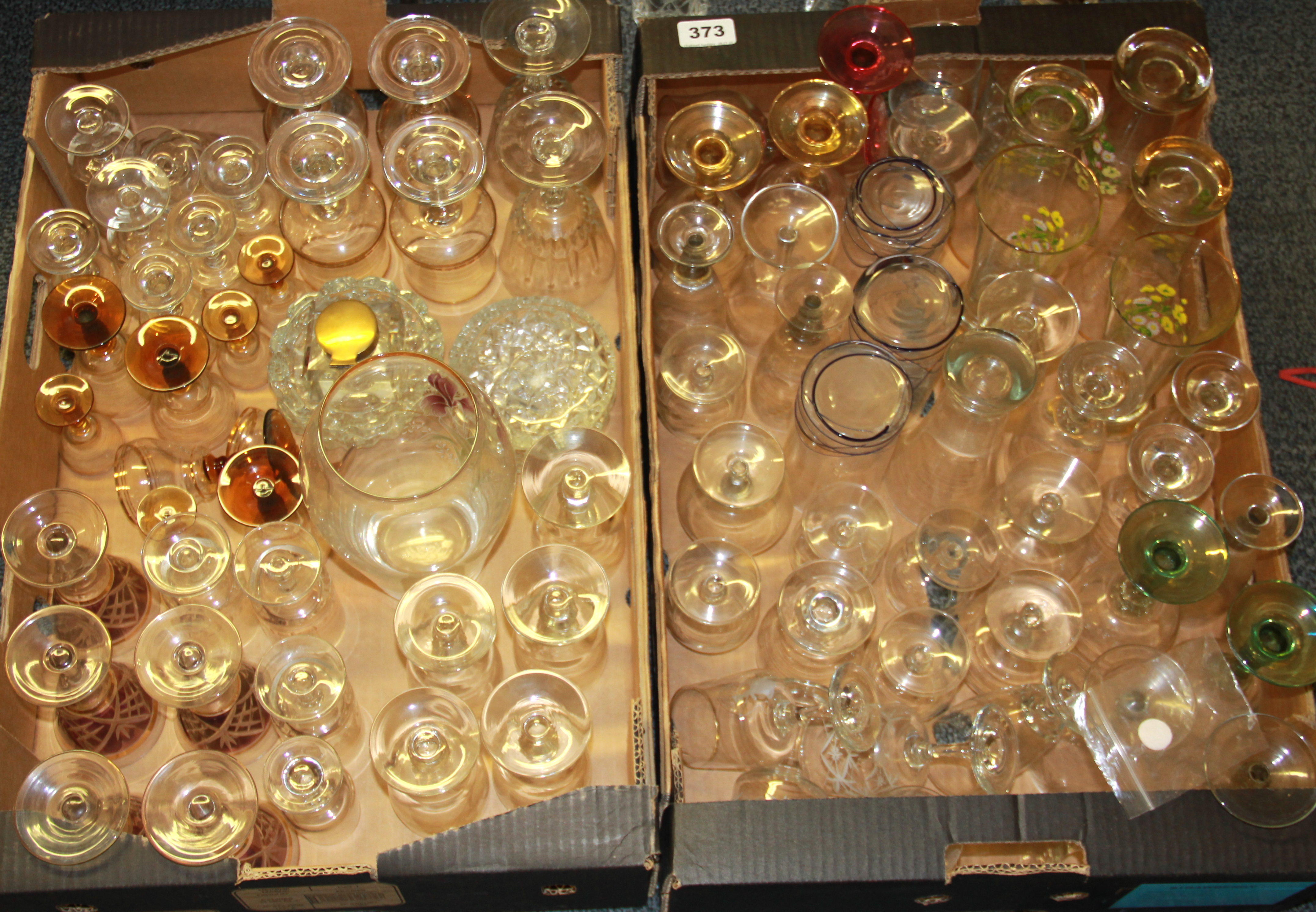 A quantity of good mixed glassware.