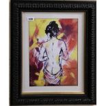A framed limited edition lithograph 3/10 by H. T. Shelton, frame size 49 x 59cm.
