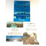Three volumes of Times Atlases and History.