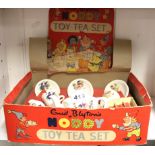 A child's porcelain Noddy tea set. Condition - One cup A/F.