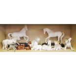 Two Royal Doulton horse figures, "Spirit of Youth" and "Spirit of the wind", together with a Royal