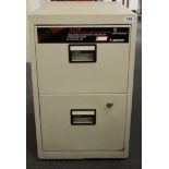 A Sentry lockable fire protection filing cabinet, size 43 x 60 x 69cm.