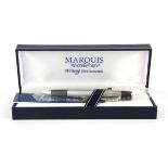 A Marquis by Waterford boxed roller ball pen.