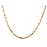 A 9ct yellow gold (stamped 9ct) chain, approx. 6gr.