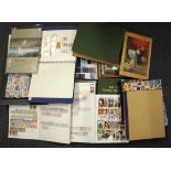 A quantity of World stamp albums and loose stamps.