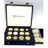 A collectors case of sterling silver and other commemorative coins.