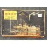 A vintage partly made model of The Robert E Lee steamboat, box size 55 x 33 x 8cm.