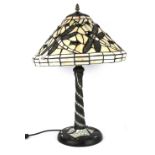 A lovely Tiffany style dragonfly table lamp, H. 57cm.