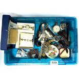 A box of mixed watches etc.