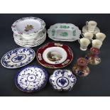 A Minton fruit set and other good china items.