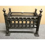 A cast iron fire grate, W. 54cm.