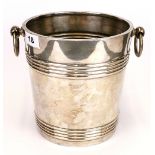 A vintage Christofle silver plated ice bucket. H. 19cm