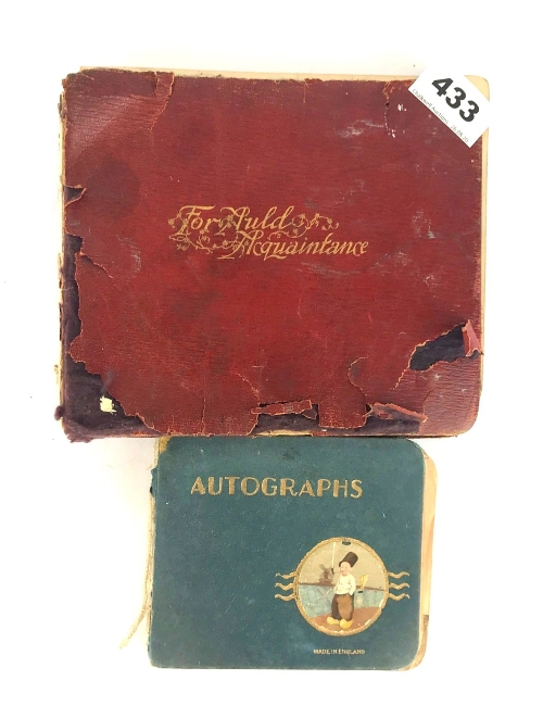 Two early 20th Century autograph books.