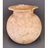 Antiquities interest. An early Egyptian polished Alabaster vase, H. 22cm.
