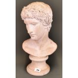 An Austin Productions terracotta bust of David. H. 4cm.