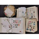 A quantity of mixed stamps and stamp albums.