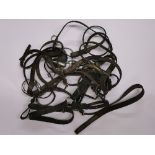 A quantity of old horse harness.