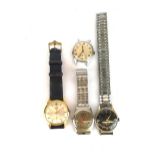 Four vintage gents wristwatches, Roamer, Smiths Empire, Borel Fils and Zedlore.