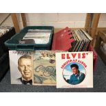 A large quantity of 33 RPM LP records.