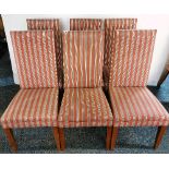 A set of twelve good quality upholstered dining chairs.
