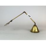 An interesting Victorian patent weighted brass safety toasting fork.