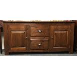 A large Victorian style pine sideboard, W. 183cm, H. 85cm